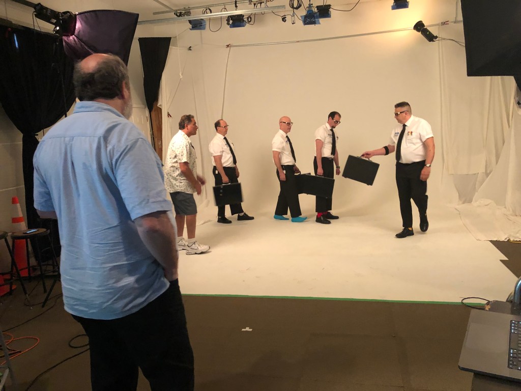 Talent on the photography set